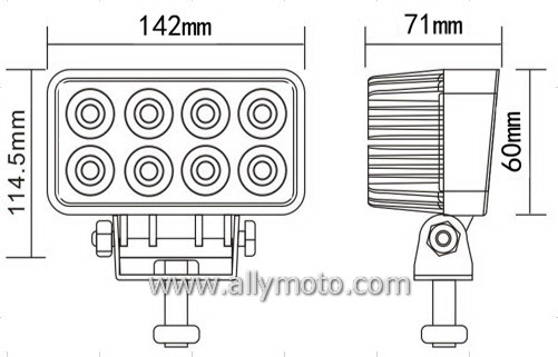 24w LED Driving Light Work Light 1025